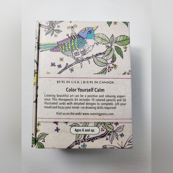 50 CARDS- ART THERAPY COLORING KIT - NWT - Picture 10 of 13